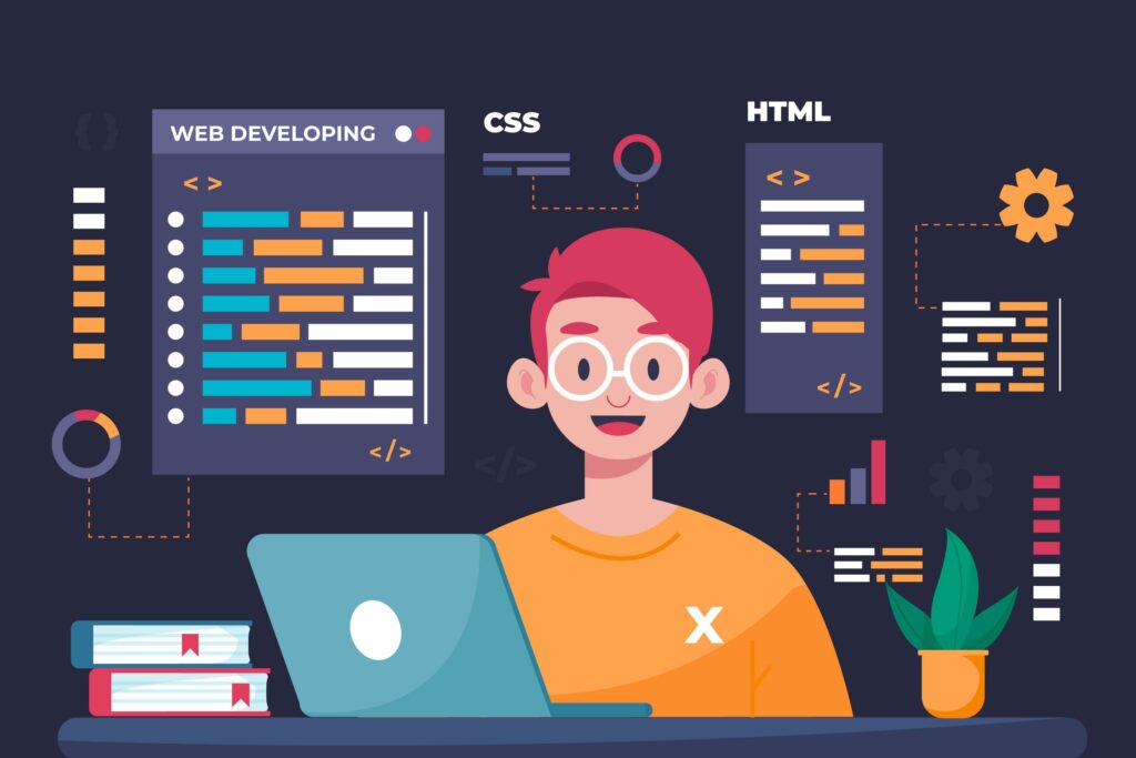 build website with html,css