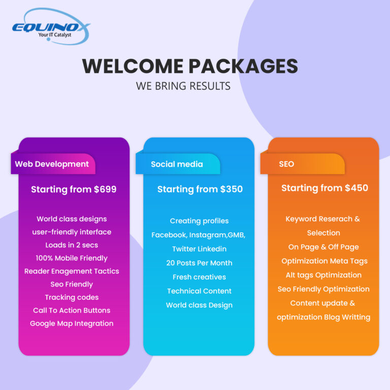  our packages 